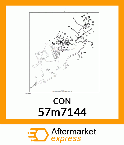 CONNECTEUR ELECTRIQUE 57m7144