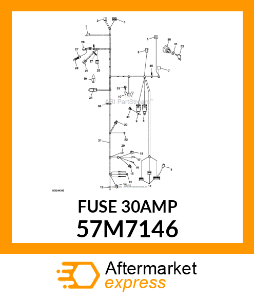 FUSE, BLADE LIGHTGREEN 30 A 57M7146