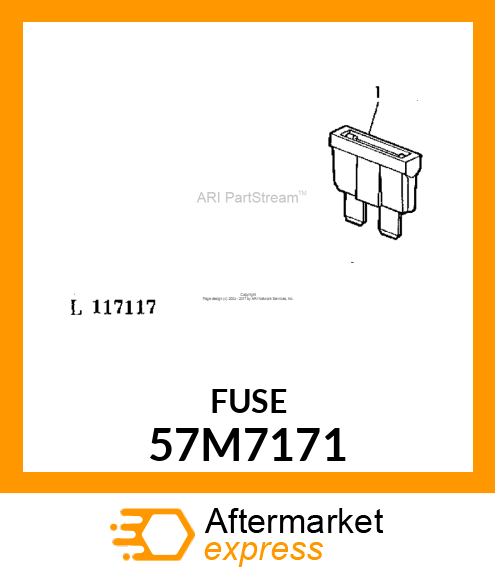 FUSE, BLADE WHITE 0.5 A 57M7171