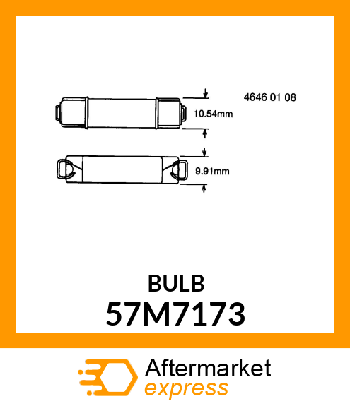 BULB, LIGHT 57M7173