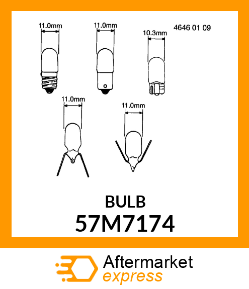 LIGHT BULB 57M7174