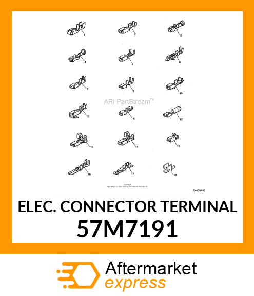 ELEC. CONNECTOR TERMINAL 57M7191