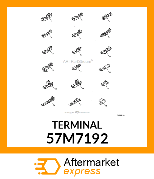 AMP FEMALE TERMINAL NOMSZ 1.5 57M7192