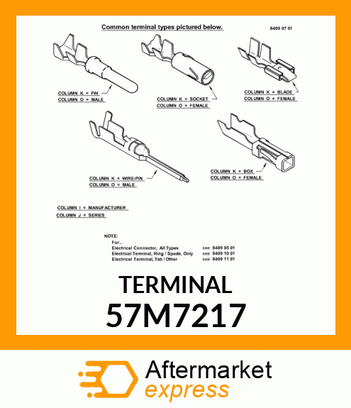 AMP FEMALE TERMINAL NOMSZ 6.3 57M7217