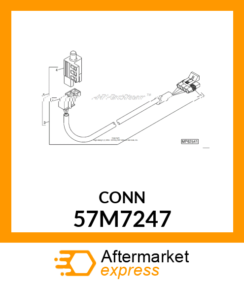 CONN DELPHI MP150 4W FS BLK NYLON 57M7247