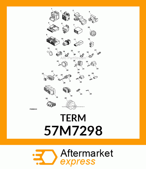 Elec. Connector Terminal - PACKARD MP280 FEM TERMINAL 1.0-2.0 57M7298