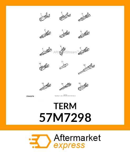 Elec. Connector Terminal - PACKARD MP280 FEM TERMINAL 1.0-2.0 57M7298