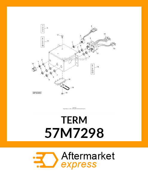 Elec. Connector Terminal - PACKARD MP280 FEM TERMINAL 1.0-2.0 57M7298