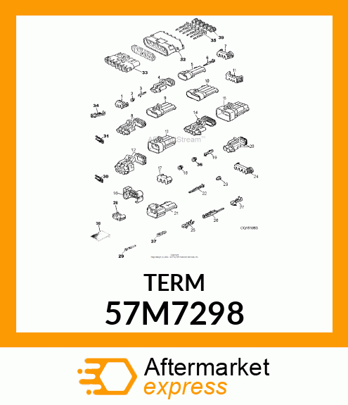 Elec. Connector Terminal - PACKARD MP280 FEM TERMINAL 1.0-2.0 57M7298