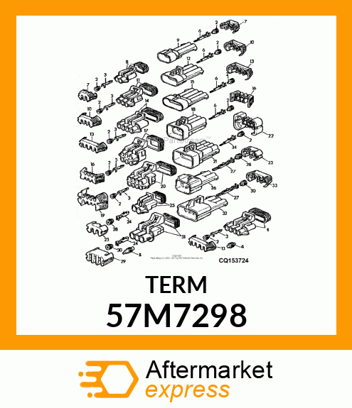 Elec. Connector Terminal - PACKARD MP280 FEM TERMINAL 1.0-2.0 57M7298