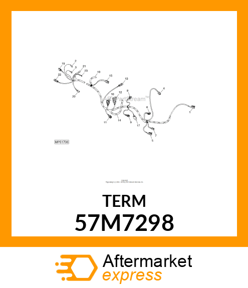 Elec. Connector Terminal - PACKARD MP280 FEM TERMINAL 1.0-2.0 57M7298