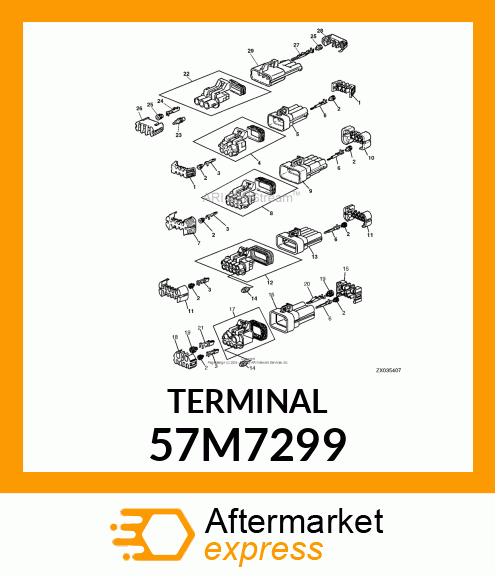 PACKARD MP280 FEM TERMINAL 3.0 57M7299