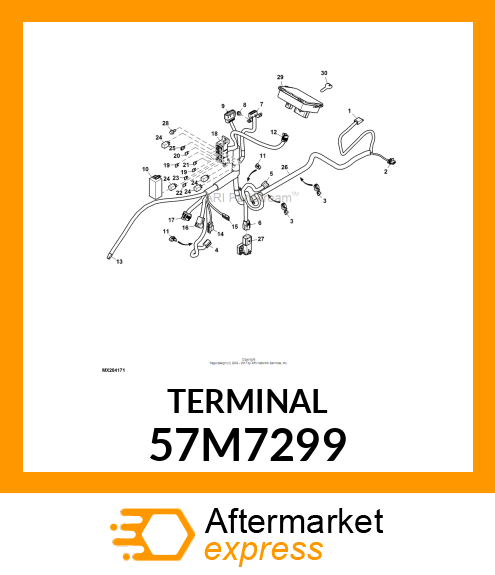 PACKARD MP280 FEM TERMINAL 3.0 57M7299