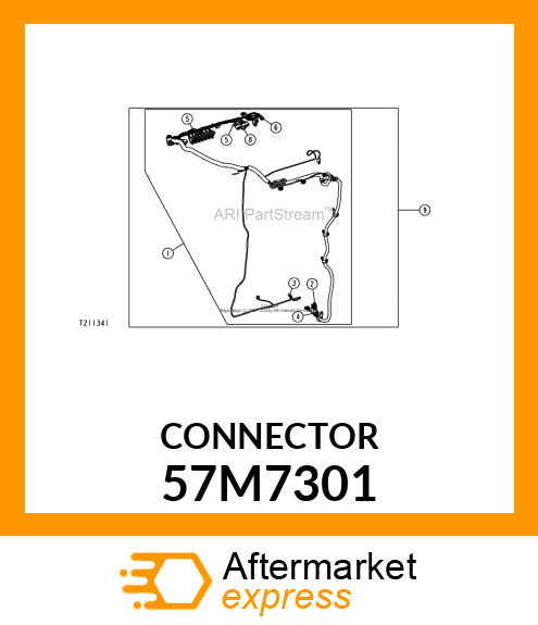 CONN DELPHI MP280 5W FS MEDGRY NYLN 57M7301