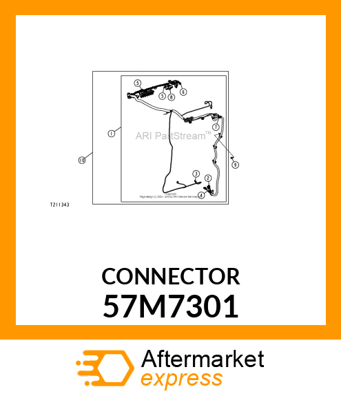 CONN DELPHI MP280 5W FS MEDGRY NYLN 57M7301