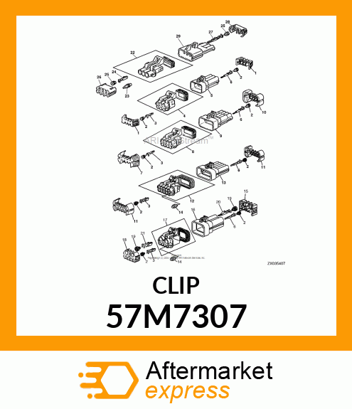 PACKARD MP280 3 WAY M SECONDARY LK 57M7307