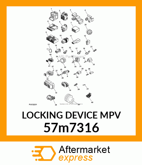 LOCKING DEVICE MPV 57m7316