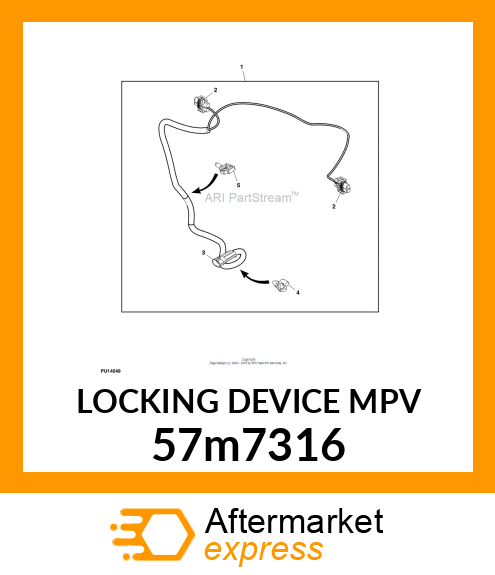 LOCKING DEVICE MPV 57m7316