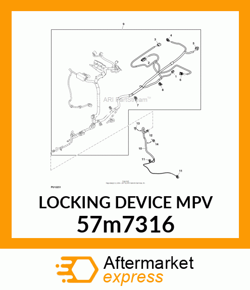 LOCKING DEVICE MPV 57m7316