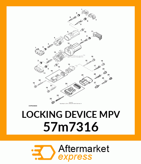 LOCKING DEVICE MPV 57m7316