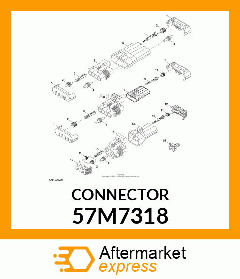 CONNECTOR MPV 57M7318