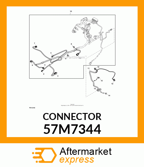 PACKARD MP280 2 WAY CONNECTOR 57M7344