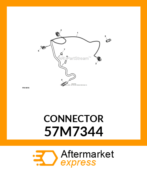 PACKARD MP280 2 WAY CONNECTOR 57M7344