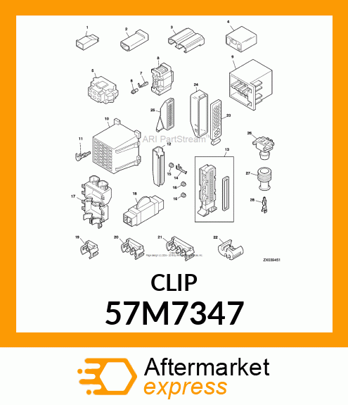 CONNECTOR LAN962 57M7347