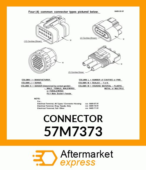 CONN TYCO JPT 4W F BLK PLSTC 57M7373