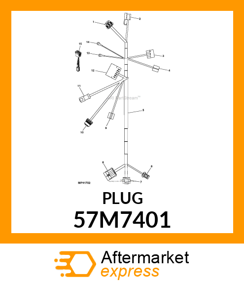 JRPT45, BLIND PLUG, PTS 57M7401