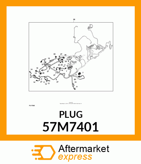 JRPT45, BLIND PLUG, PTS 57M7401