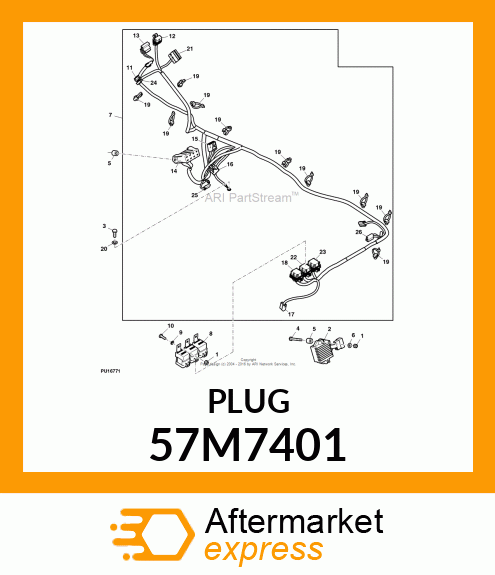 JRPT45, BLIND PLUG, PTS 57M7401