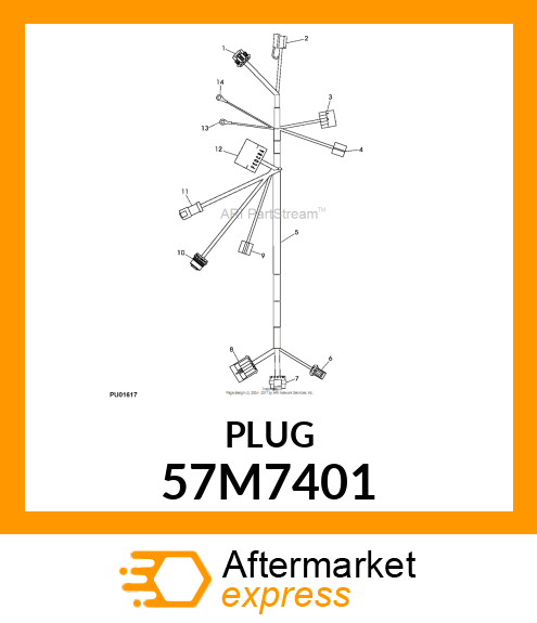 JRPT45, BLIND PLUG, PTS 57M7401