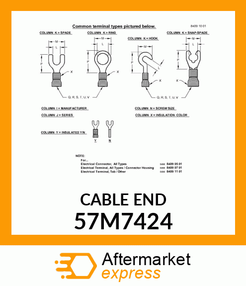 DIN 46234 TERMINAL, 10 57M7424