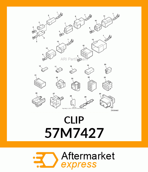 AMP TAB, 6.3 57M7427