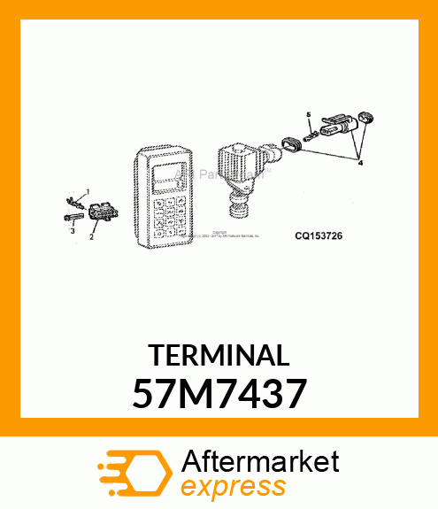 MOLEX FEMALE CONNECTOR CONTACT 57M7437