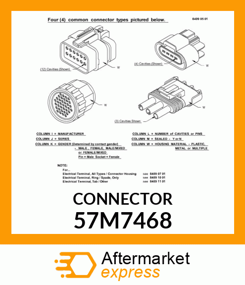 CONN DEUTSCH HD10 6W MS GRY PLSTC 57M7468