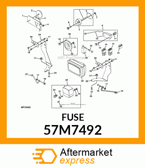 LAMP, FESTOON, ECE CAT. C5W 57M7492