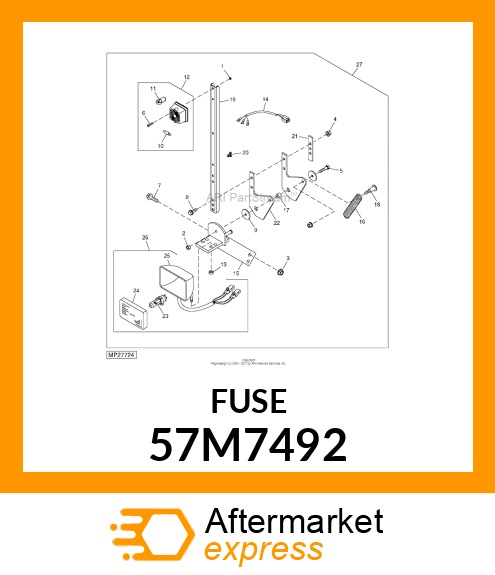 LAMP, FESTOON, ECE CAT. C5W 57M7492