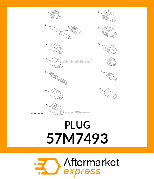 PACKARD MP150 SEAL, WHITE 57M7493