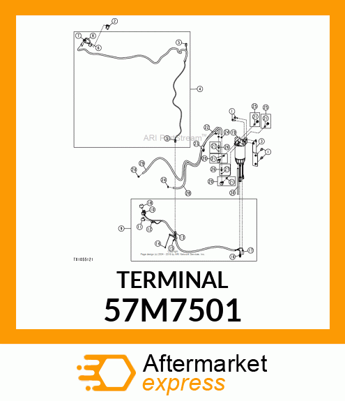 PACKARD MP150NS FEM. CONT.,16 57M7501