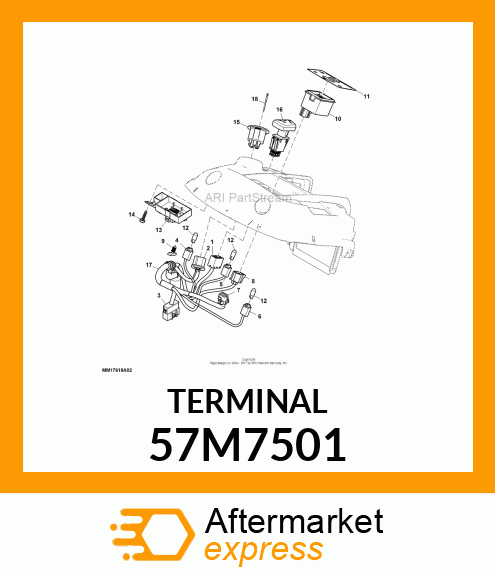 PACKARD MP150NS FEM. CONT.,16 57M7501