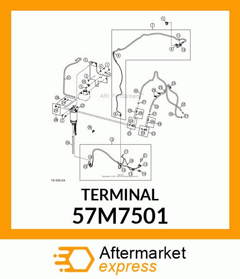 PACKARD MP150NS FEM. CONT.,16 57M7501