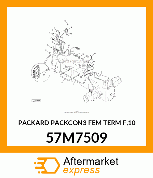 PACKARD PACKCON3 FEM TERM F,10 57M7509