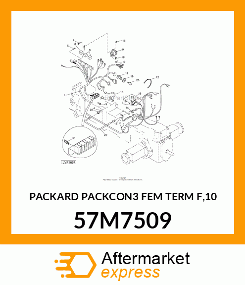 PACKARD PACKCON3 FEM TERM F,10 57M7509