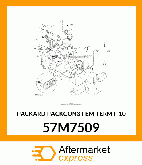 PACKARD PACKCON3 FEM TERM F,10 57M7509