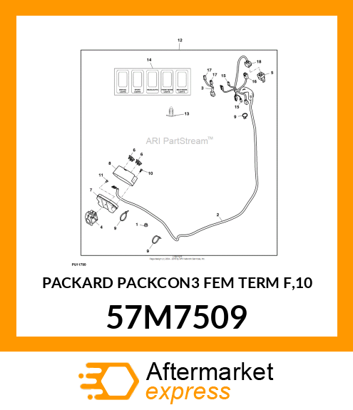 PACKARD PACKCON3 FEM TERM F,10 57M7509