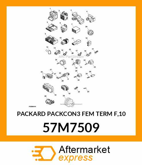 PACKARD PACKCON3 FEM TERM F,10 57M7509