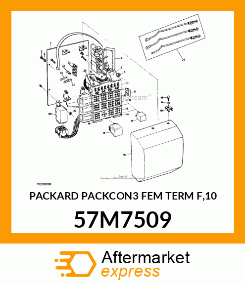 PACKARD PACKCON3 FEM TERM F,10 57M7509