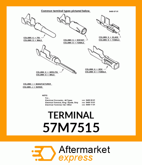 PACKARD FEMALE CONTACT, 12 GA. 57M7515